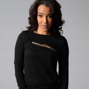 Fashion Nova gray radioactive sweatshirt